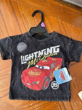 Disney Lightning McQueen Black & Red Kids Tee
